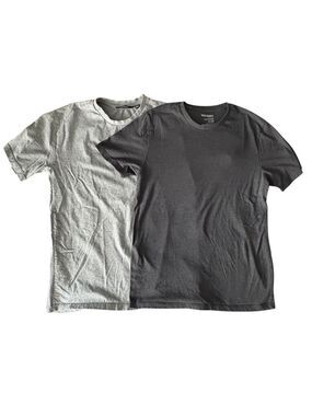 Gray Black Short Sleeve Tees Set of 2
